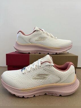 Skechers Women's Sneakers Go Run consistent 2.0 Mile Maker Natural/Pink size 10